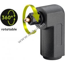 Goobay TOSLINK digit�lis audio adapter 90 fokos elford�tott 360 fokban forgathat� csatlakoz�