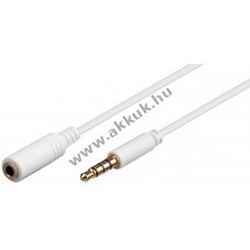 Goobay 3m 4-p�lus� 3,5mm sztere� AUX hosszabb�t� k�bel