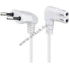 Goobay csatlakoz�k�bel Eurodug� 90� 1,5m feh�r