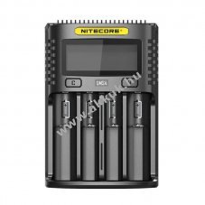 USB akku gyorst�lt� Nitecore UMS4 Li-Ion / Li-Ion IMR- / NiMH & LiFePO4 t�pusokhoz