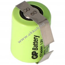 GP 1/3AAA Ni-MH akku, 1.2V 170mAh, U forrfl