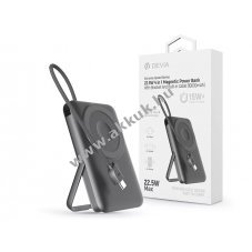 4 in 1 22.5W powerbank kls akku 10.000 mAh, szrke