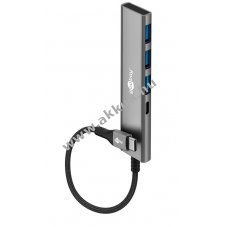 Goobay Slim 4-port USB-C hub USB-C csatlakoz� 3x USB-A 5 Gbit/s