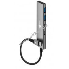 Goobay Slim 4-Port USB-C hub USB-C �s USB-A csatlakoz� 5 Gbit/s USB 3.2