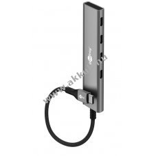 Goobay Slim 4-port USB-C hub USB 3.2 5 Gbit/s USB-C csatlakoz� 4 USB-C aljzat