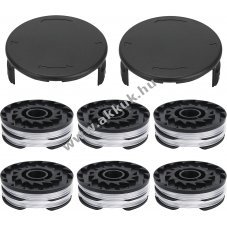 6db fnyr damil + 2db damilfej fedl Parkside fszeglynyrhoz