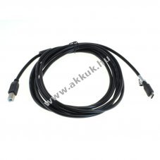 OTB adatk�bel USB Type C (USB-C) csatlakoz� - USB B (USB-B 2.0) csatlakoz� 3,0m fekete