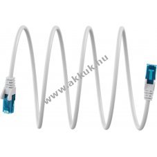 Goobay ultrarugalmas CAT 6A U/UTP patchk�bel 10m feh�r