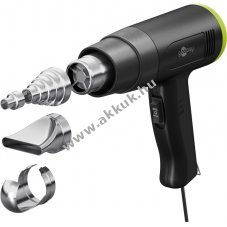 Goobay Tools Superior forr�leveg� pisztoly 1500W �ll�that� h�m�rs�klettel 4 cser�lhet� fejr�sz