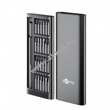 Goobay Tools csavarh�z� k�szlet 24 r�szes prec�zi�s bitk�szlettel S2 ac�lb�l