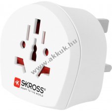 Skross orsz�gadapter vil�g UK csatlakoz�hoz 2 �s 3 p�lus� k�sz�l�kekhez