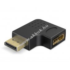 Goobay DisplayPort 90� adapter 8K 144Hz DSC csatlakoz�val