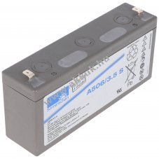 Sonnenschein Dryfit A506/3.5S 6V 3500mAh csatlakoz� 4,8mm akku AGM �lom-zsel�s