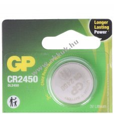 GP CR2450 l�tium gombelemm 3V 5db/csomag