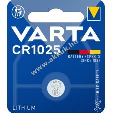 Varta l�tium gombelem CR1025 3V 1db/csomag
