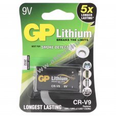 GP 9V l�tium elem 1,5V 1db/csomag