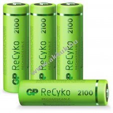 GP ReCyko AA Mignon ceruza akku 1,2V 2100mAh 4db/csomag NiMH