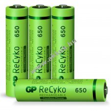 GP ReCyko AAA (mikro) akku 1,2V 650mAh 4db/csomag NiMH
