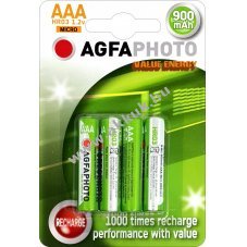 Agfaphoto Value Energy AAA (mikro) akku 1.2V 900mAh 4db/csomag NiMH