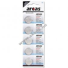 Arcas CR2016 l�tium elem 5db/csomag
