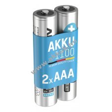 Ansmann Typ 1100 Micro akku 1,2V 1050mAh 2db/csomag NiMH