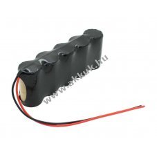Helyettes�t� akku v�szvil�g�t�s akku F1x5 C (b�bi m�ret) 6V 2500mAh 1db/csomag NiCd