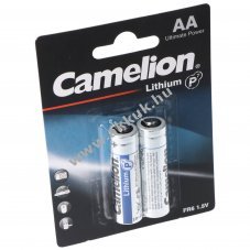 Camelion l�tium elem AA, Mignon, FR6, 1,5 V, 2 db-os bliszter