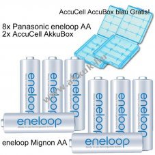 Panasonic eneloop Mignon ceruza AA akku 1.2V 2000mAh 8db/csomag NiMH
