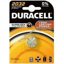Duracell CR2032 l�tium elem 3V 180mAh