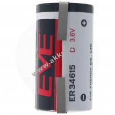 EVE ER34615 D 3,6V 19000mAh l�tium thionil-klorid elem