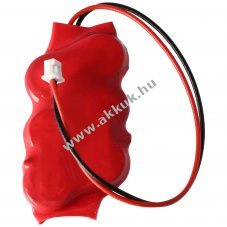 CMOS akku 6 db rombusz alak� V40H k�bellel, csatlakoz� 7,2 V, 40 mAh