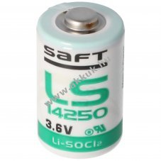 Saft LS14250 l�tium elem 3,6V 1100mAh 1/2 AA