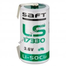 Saft Lithium LS-17330 3,6 V 2,1 Ah U-forrasztott csatlakoz�