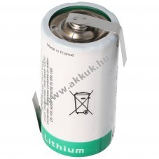 SAFT LS26500 l�tium elem 3,6V 7700mAh C (b�bi m�ret)