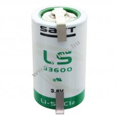 Saft LS33600 l�tium elem 3.6V 17000mAh D (Mono)