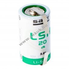 Saft LSH20 l�tium 3.6V 13000mAh D (b�bi m�ret) elem