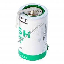 Saft LSH 20 l�tium elem 3.6V 13000mAh D m�ret