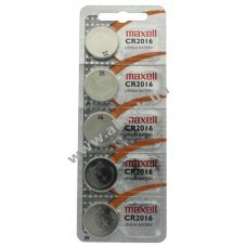 Maxell CR2016 gomb 5db/csomag l�tium elem