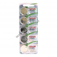 Maxell CR2025 5db/csomag elem l�tium