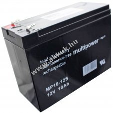 Multipower MP10-12S MP1012S 6-FM-10 12V 10000mAh akku AGM �lom-zsel�s
