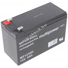 Multipower MP1236H 12V 9000mAh akku AGM �lom-zsel�s