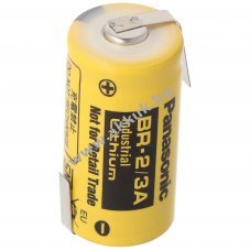 Panasonic BR-2/3A 3V 1200mAh l�tium elem Z-alak� forraszt�f�llel