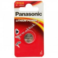 Panasonic CR1632 3V 140mAh l�tium elem