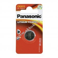 Panasonic CR2012 CR-2012EL/1B IEC elem l�tium