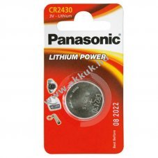 Panasonic CR2430 3V l�tium gombelem