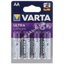 Varta Ultra Lithium AA 1,5V 4db/csomag