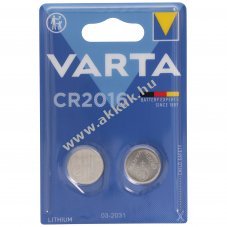 Varta CR2016 l�tium elem 2db/csomag