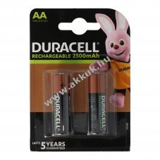 Duracell PreCharged Mignon ceruza akku 1,2V 2500mAh 2db/csomag NiMH