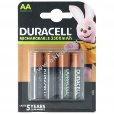 Duracell PreCharged AA Mignon ceruza akku 1,2V 2500mAh 4db/csomag NiMH
