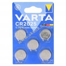 Varta l�tium elem CR2025 3V 5db/csomag